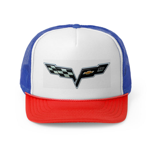 Racing Trucker Cap, Vintage Chevy Racing Hat, Adjustable Snapback Cap, Unique Gift for Car Enthusiasts, Perfect for Outdoor Events